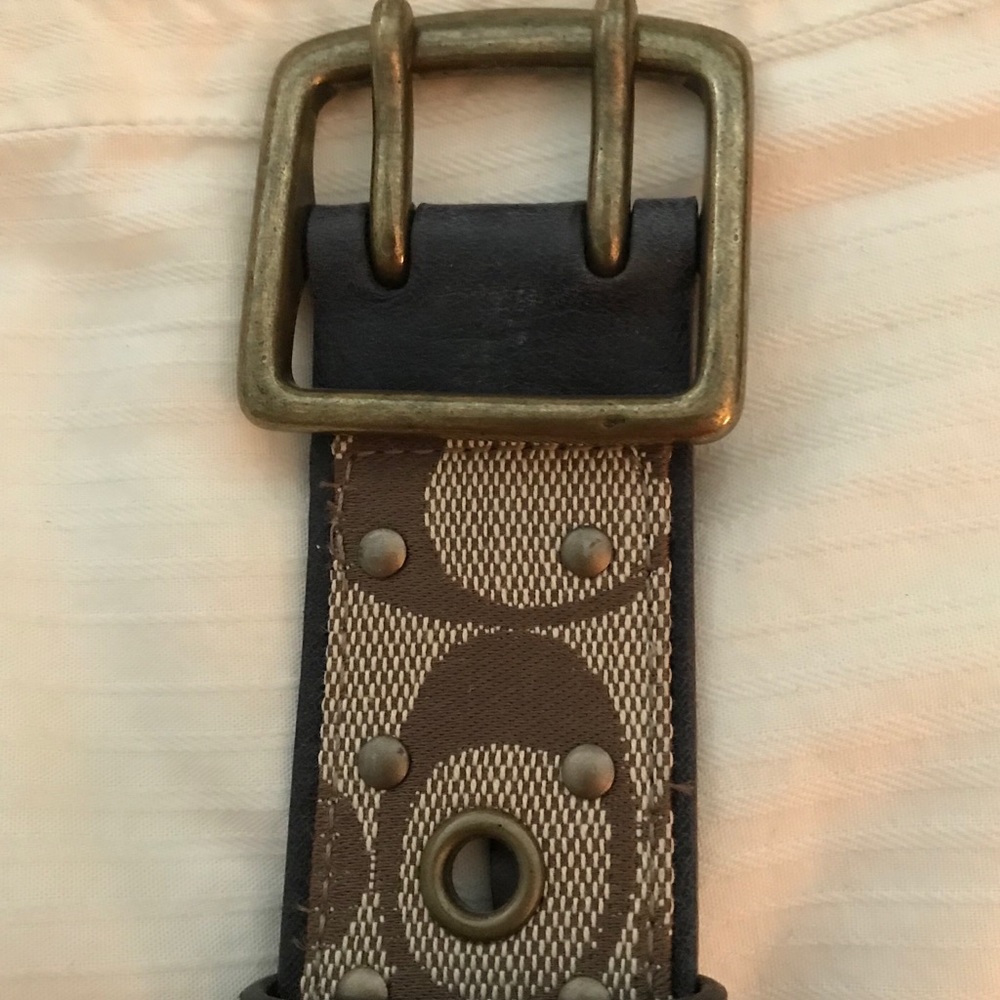Coach classic logo belt